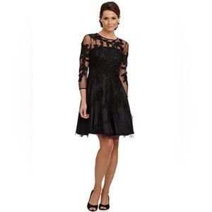 Decode 1.8 - Black Floral - A-Line Dress